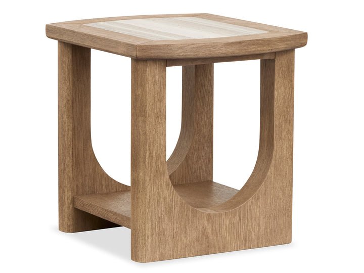 Bradford Riverbed Beige Rectangular End Table - T5950-03