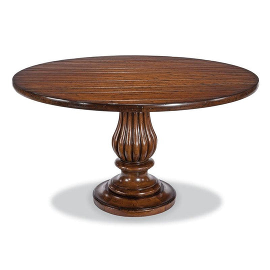 Woodbridge 58" Pedestal Dining Table - Hand Planed DINING TABLES