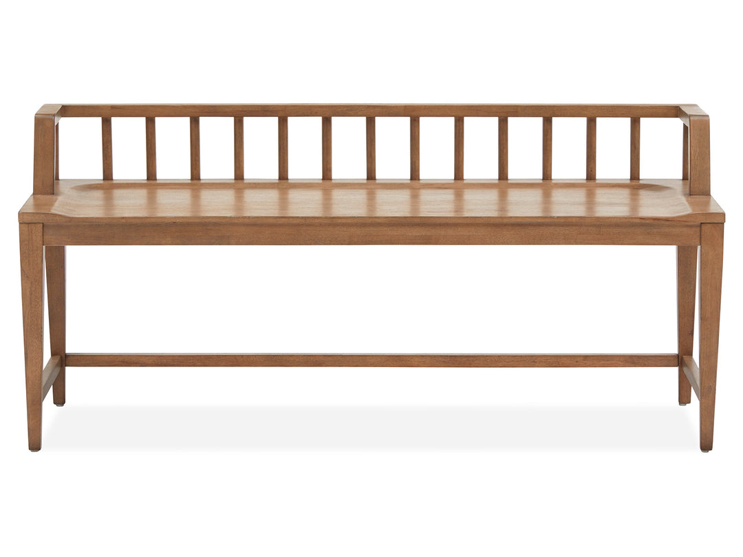 Lindon Belgian Wheat Low Back Arm Bench - D5570-79