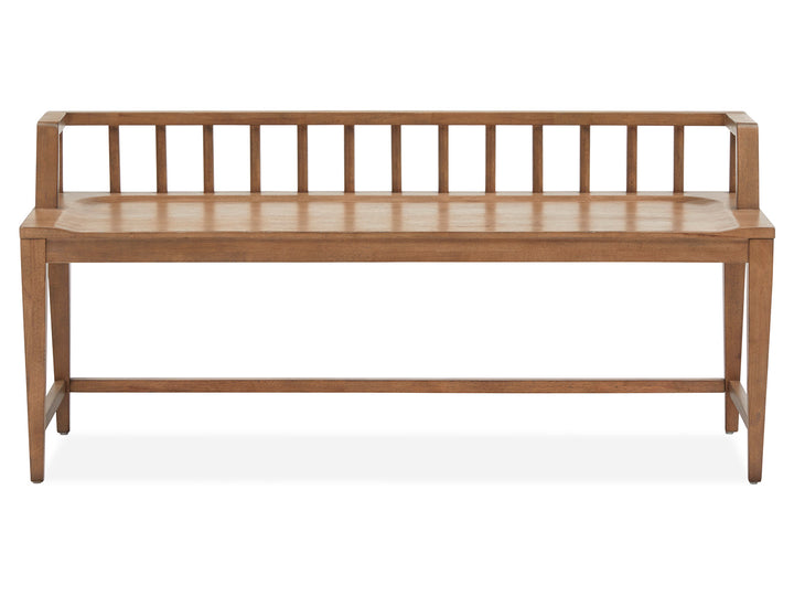 Lindon Belgian Wheat Low Back Arm Bench - D5570-79