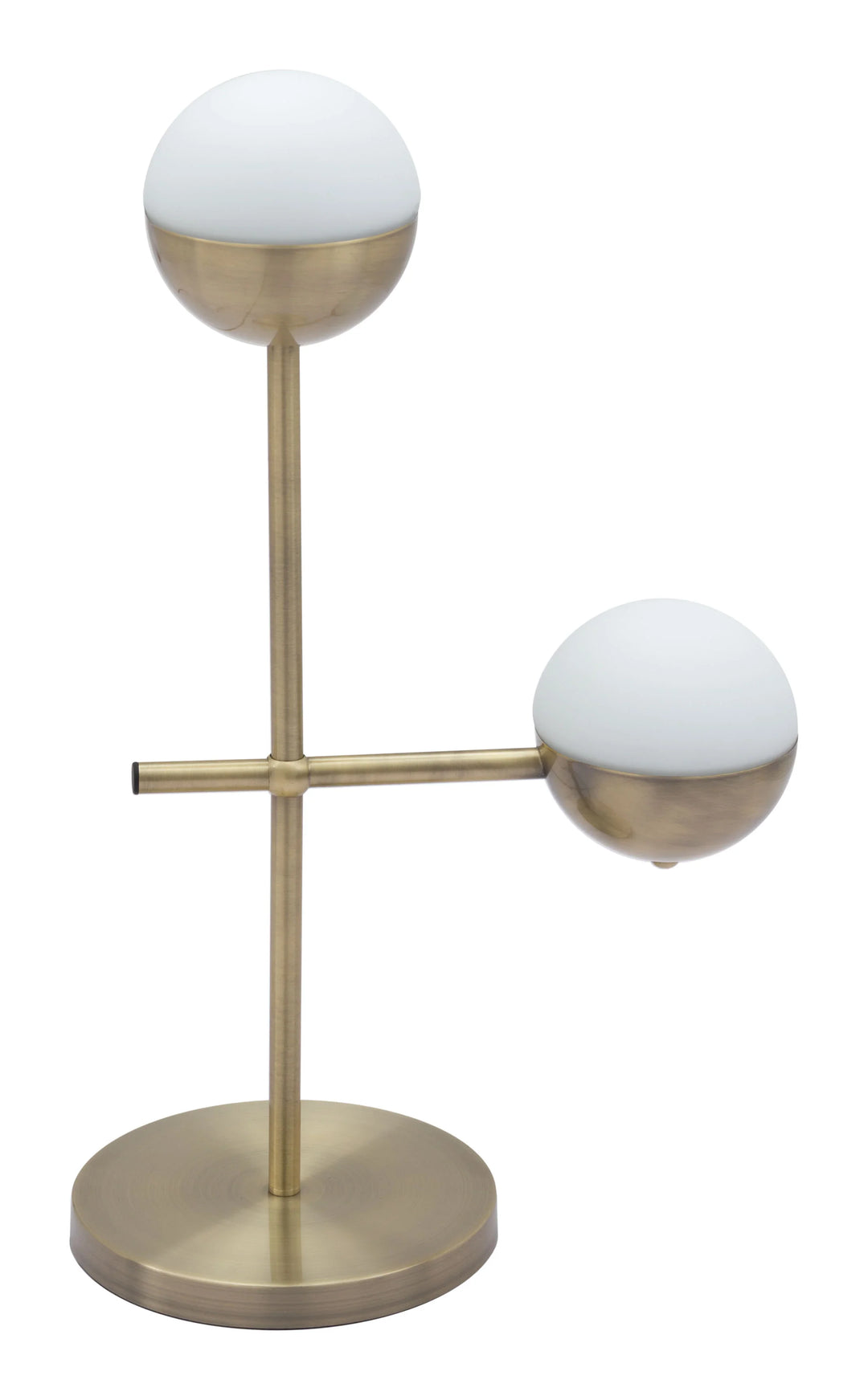 Waterloo Table Lamp White & Bronze - AmericanHomeFurniture