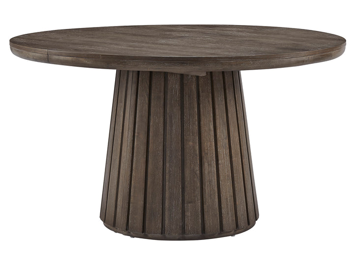 Kavanaugh Weathered Kona Brown Extendable Round Dining Table - D5612-24