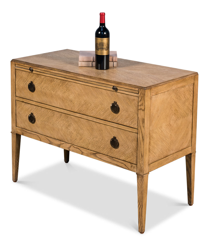 American Home Furniture | Sarreid - Ladlow Chest - Heather Grey Finish