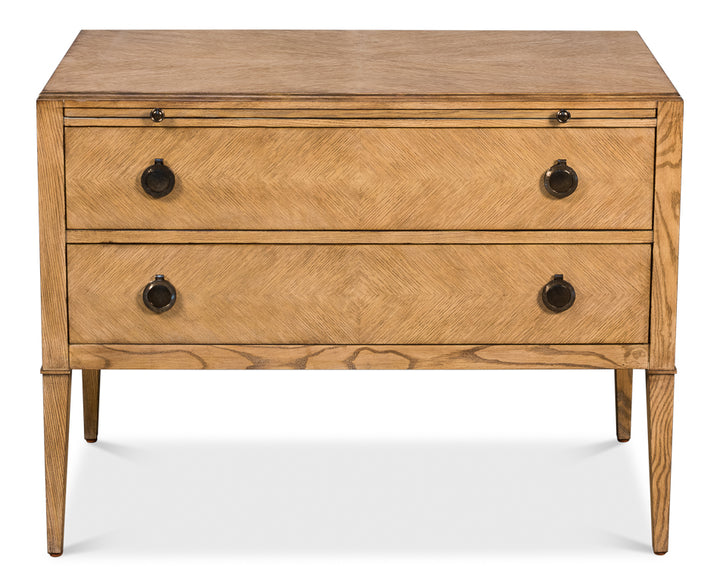 American Home Furniture | Sarreid - Ladlow Chest - Heather Grey Finish