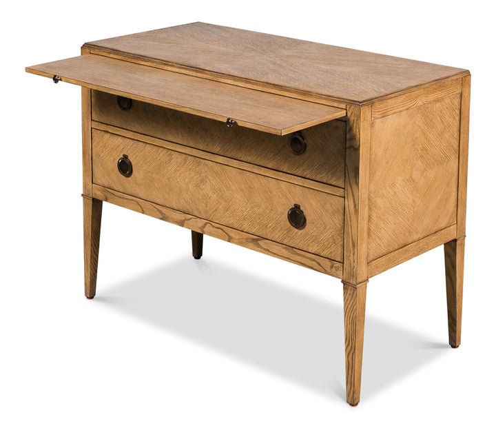 American Home Furniture | Sarreid - Ladlow Chest - Heather Grey Finish