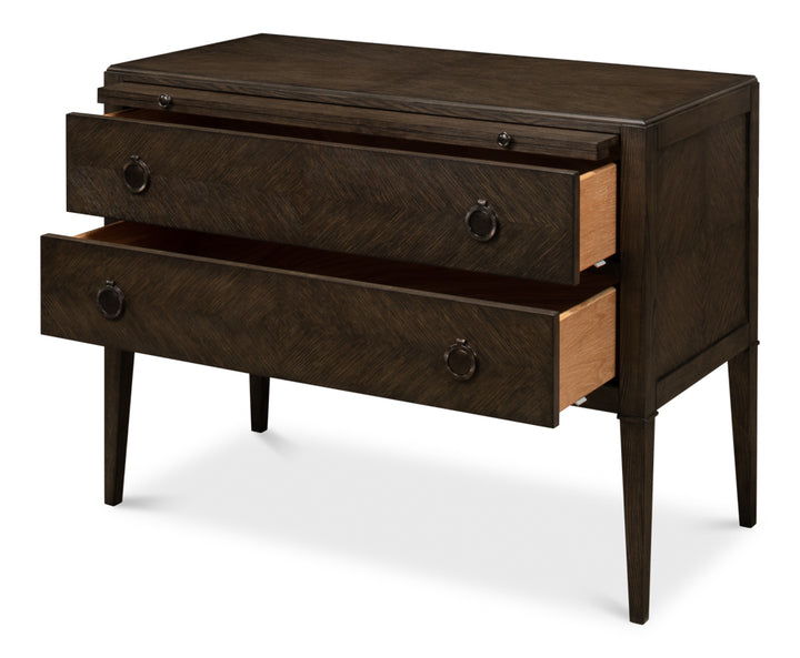 American Home Furniture | Sarreid - Ladlow Chest Artisan Grey Finish