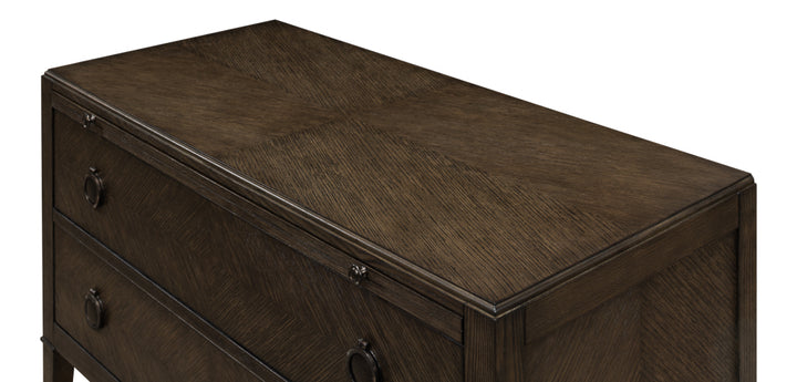 American Home Furniture | Sarreid - Ladlow Chest Artisan Grey Finish