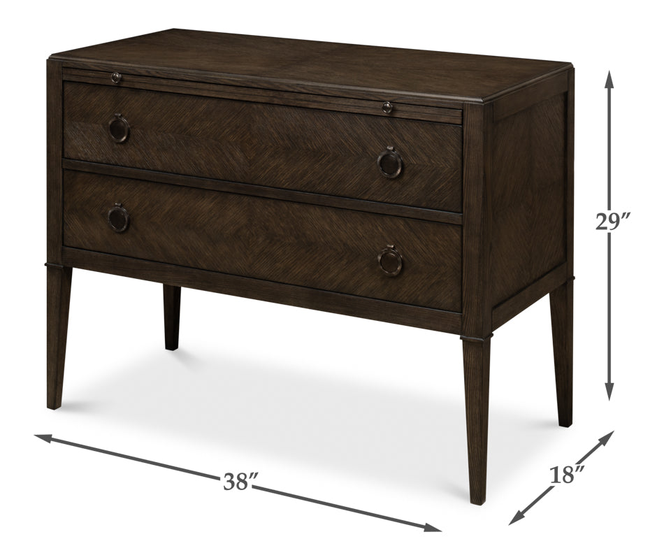 American Home Furniture | Sarreid - Ladlow Chest Artisan Grey Finish