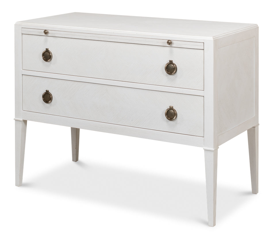 American Home Furniture | Sarreid - Ladlow Chest - Working White