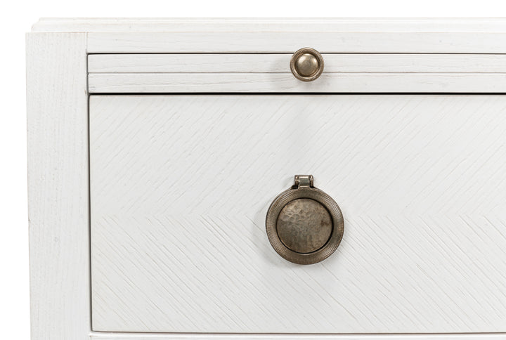 American Home Furniture | Sarreid - Ladlow Chest - Working White