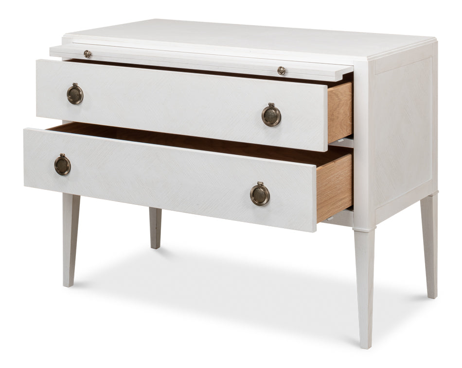 American Home Furniture | Sarreid - Ladlow Chest - Working White