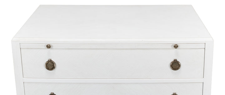 American Home Furniture | Sarreid - Ladlow Chest - Working White