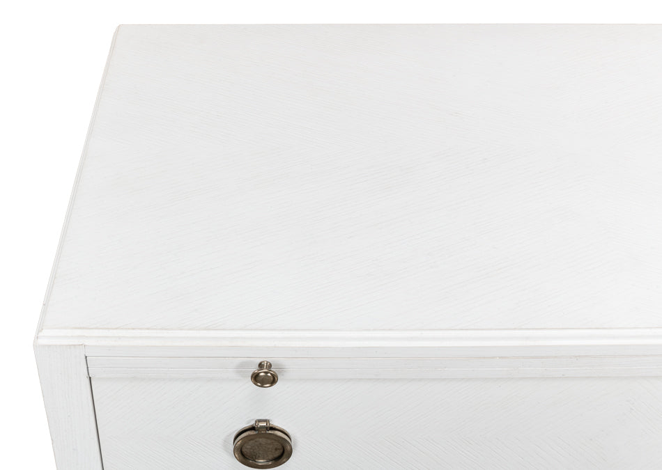 American Home Furniture | Sarreid - Ladlow Chest - Working White