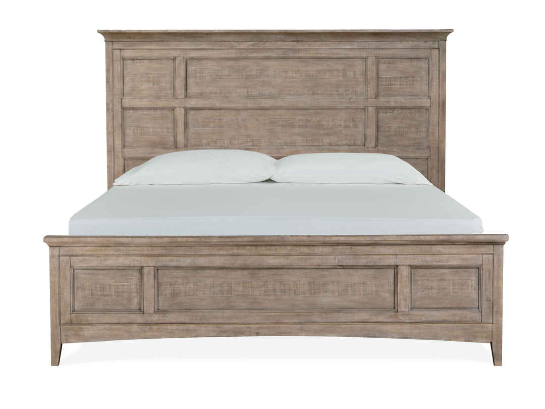 Paxton Place Dovetail Grey California King Panel Storage Bed - B4805-75