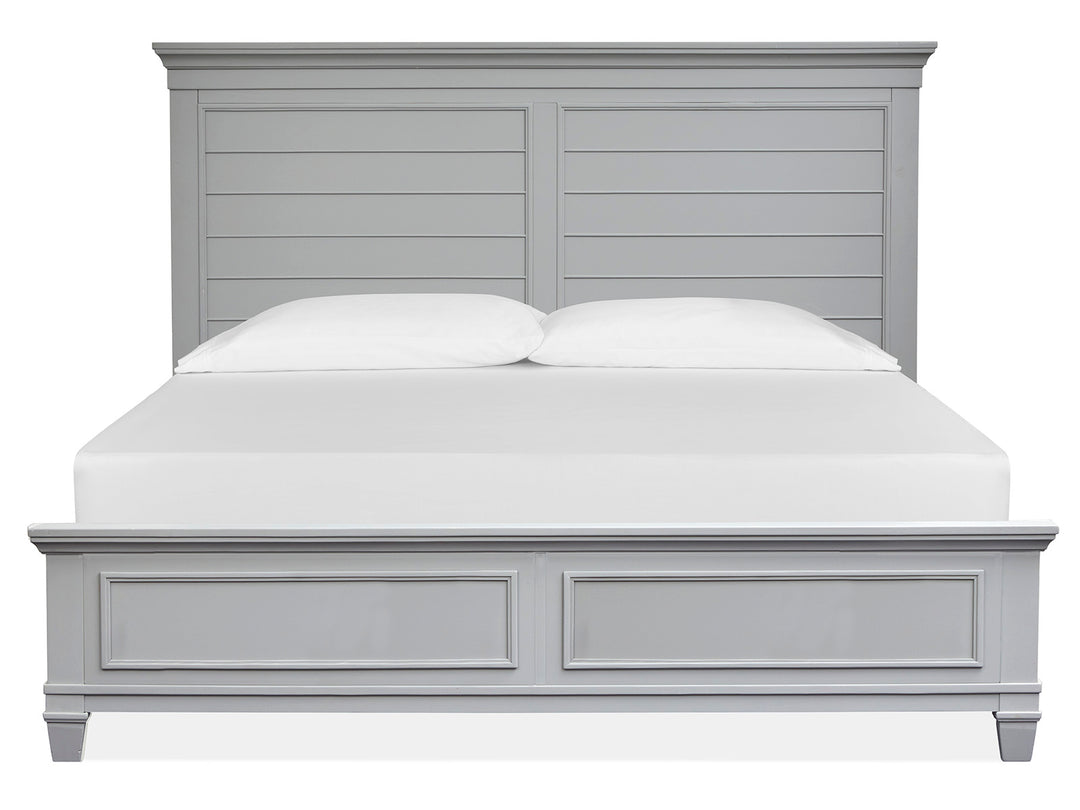 Charleston Harbor Gray California King Grey Panel Bed - B5611-74GY