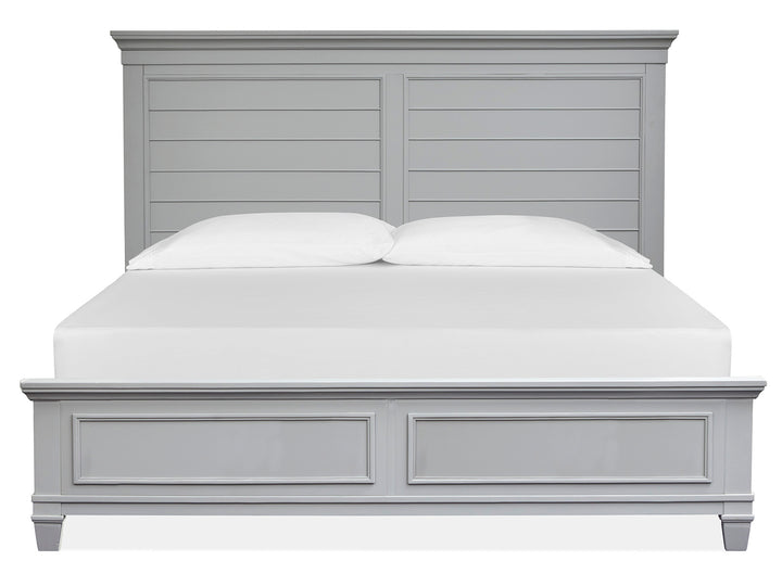 Charleston Harbor Gray California King Grey Panel Bed - B5611-74GY