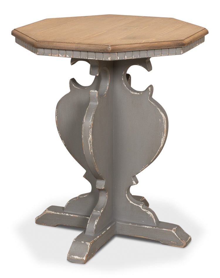 American Home Furniture | Sarreid - Brogan Side Table - Old Pine Finish