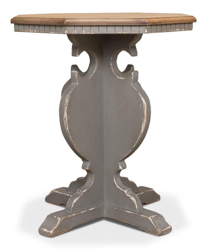 American Home Furniture | Sarreid - Brogan Side Table - Old Pine Finish