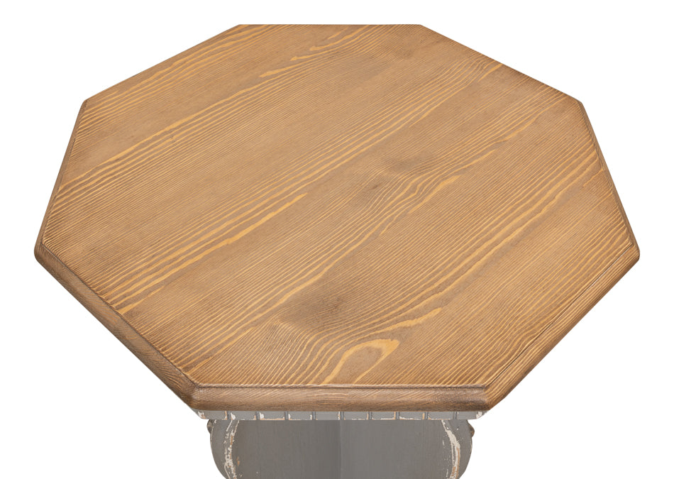 American Home Furniture | Sarreid - Brogan Side Table - Old Pine Finish