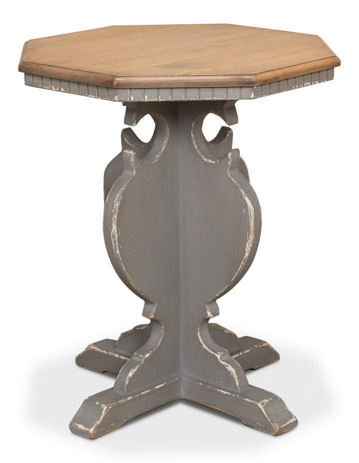 American Home Furniture | Sarreid - Brogan Side Table - Old Pine Finish