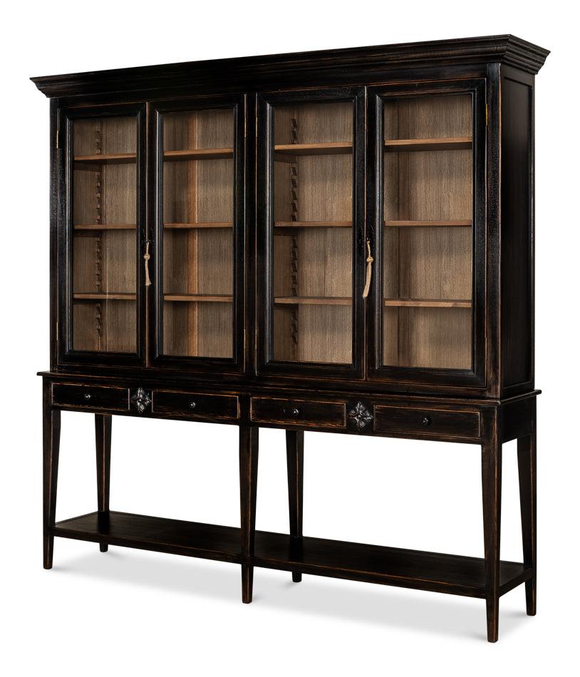 Sarreid Beacon Hill Display Case - Ebony SIDEBOARDS + CREDENZAS