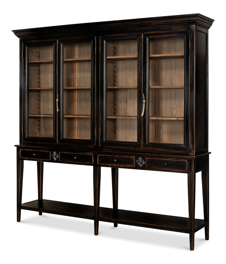 American Home Furniture | Sarreid - Beacon Hill Display Case - Ebony