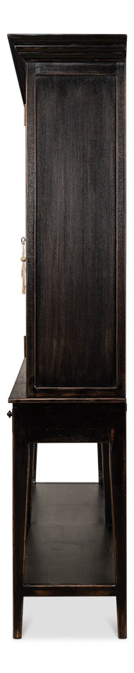 American Home Furniture | Sarreid - Beacon Hill Display Case - Ebony
