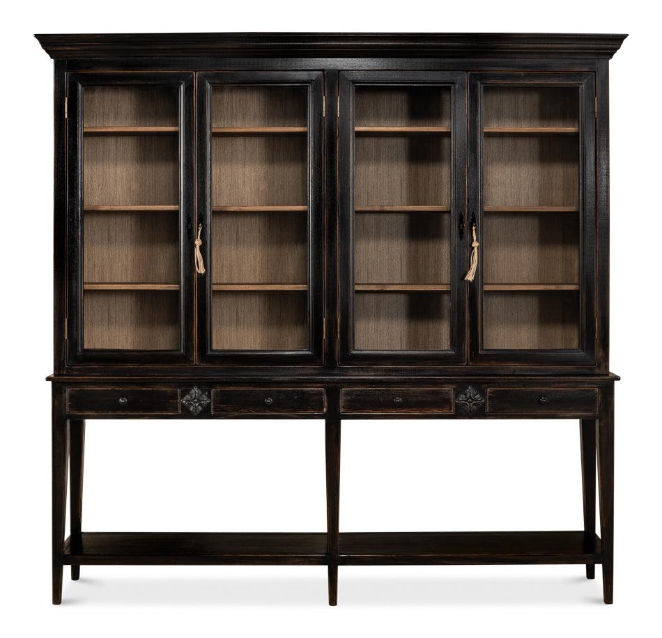 Sarreid Beacon Hill Display Case - Ebony SIDEBOARDS + CREDENZAS