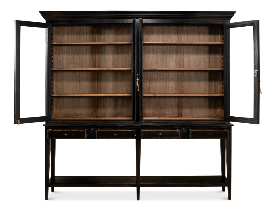 American Home Furniture | Sarreid - Beacon Hill Display Case - Ebony