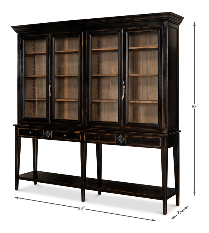 American Home Furniture | Sarreid - Beacon Hill Display Case - Ebony