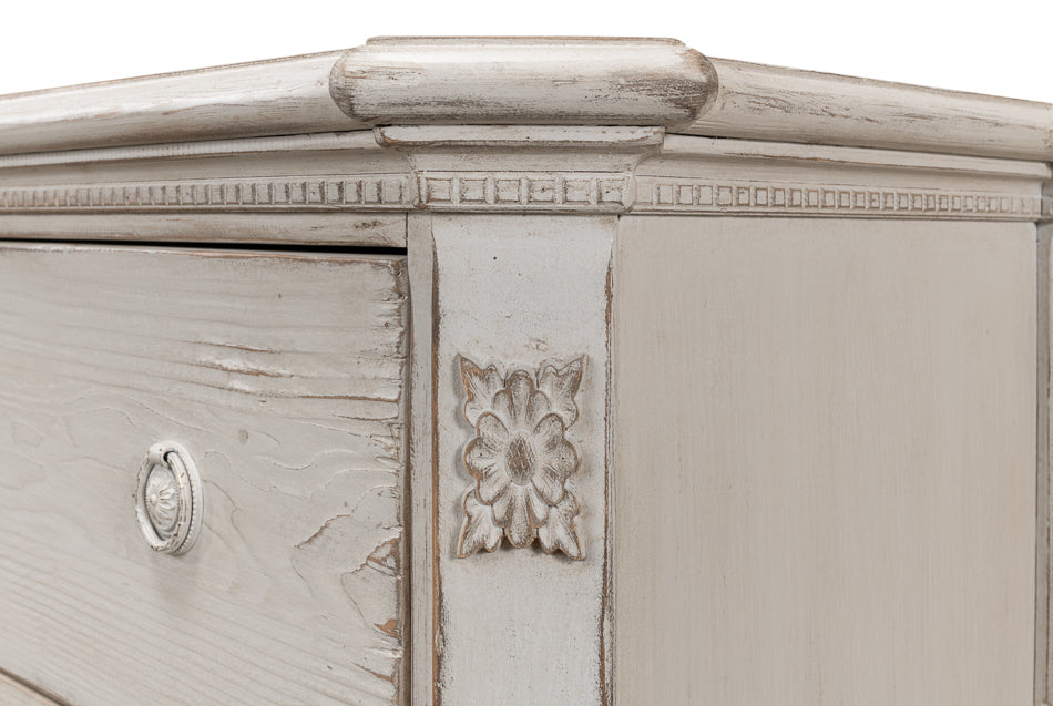 American Home Furniture | Sarreid - Fisher Commode With Stone Grey Finish