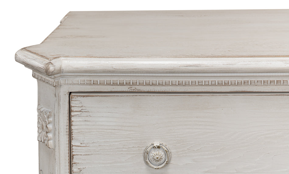 American Home Furniture | Sarreid - Fisher Commode With Stone Grey Finish