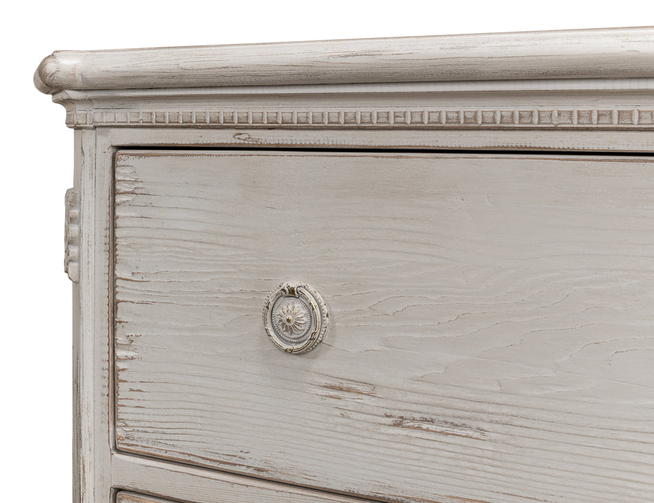 American Home Furniture | Sarreid - Fisher Commode With Stone Grey Finish