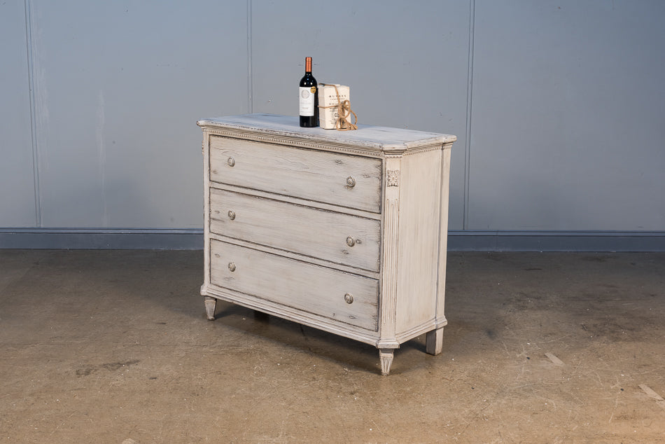 American Home Furniture | Sarreid - Fisher Commode With Stone Grey Finish