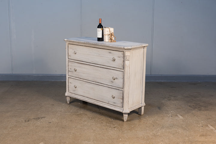 American Home Furniture | Sarreid - Fisher Commode With Stone Grey Finish