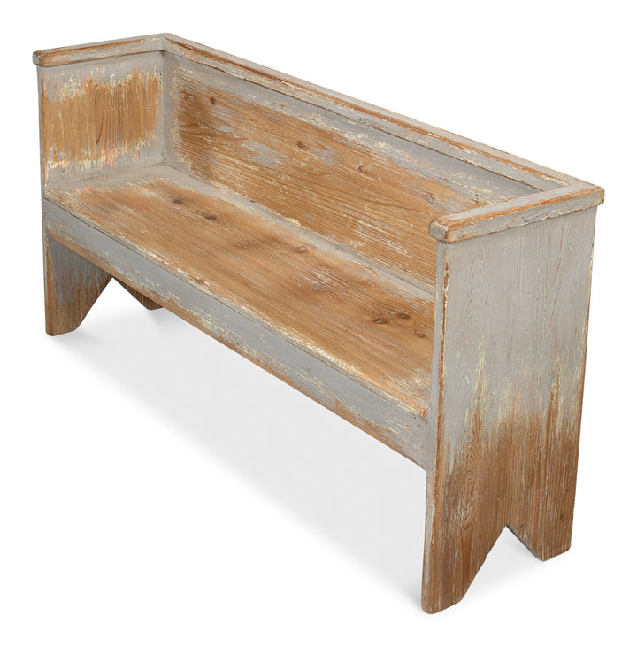 American Home Furniture | Sarreid - Beach House Bench - Grey