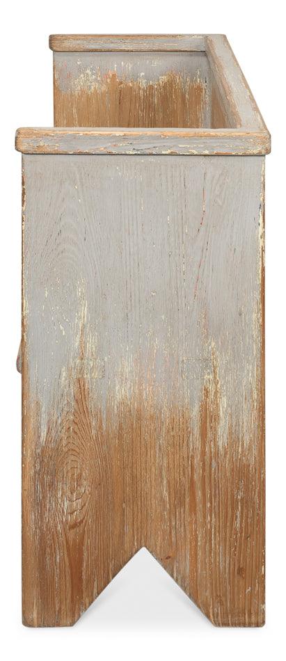 Sarreid Beach House Bench - Grey BENCHES