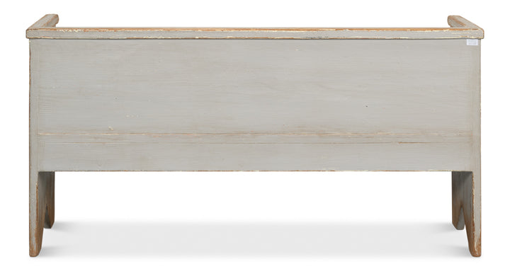 American Home Furniture | Sarreid - Beach House Bench - Grey