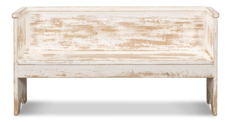 American Home Furniture | Sarreid - Beach House Bench - Whitewash