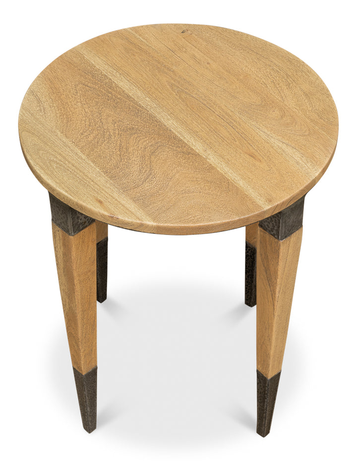 American Home Furniture | Sarreid - Saber Leg Chairside Table - Round