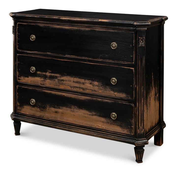 American Home Furniture | Sarreid - Fisher Commode With Onyx Finish