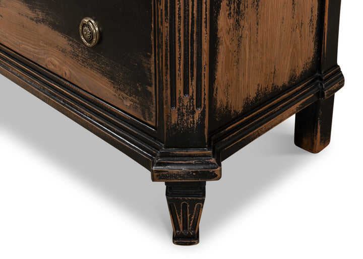 American Home Furniture | Sarreid - Fisher Commode With Onyx Finish