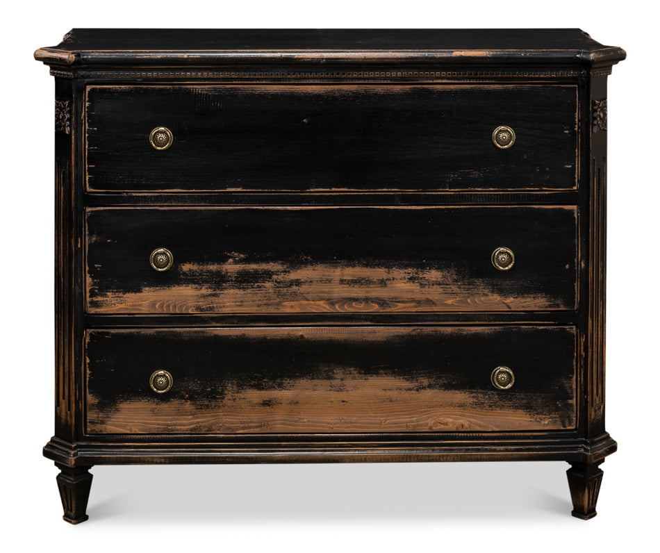 American Home Furniture | Sarreid - Fisher Commode With Onyx Finish