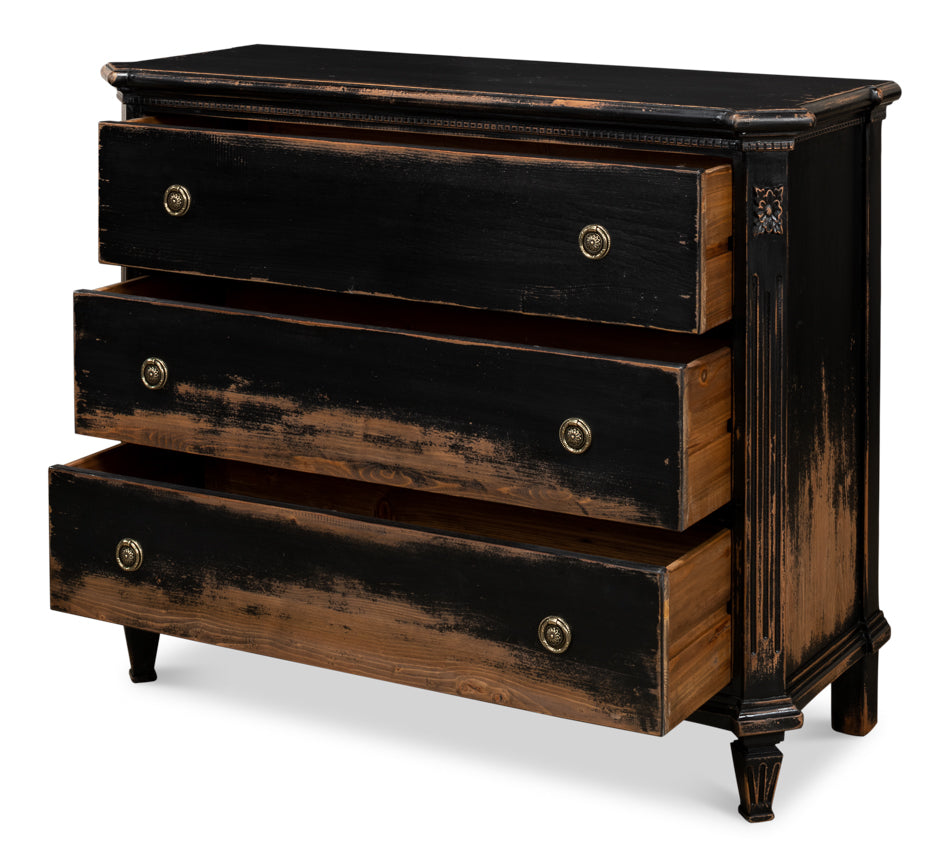 American Home Furniture | Sarreid - Fisher Commode With Onyx Finish