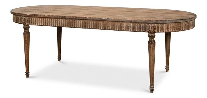 American Home Furniture | Sarreid - French Antique Reproduction Dining Table