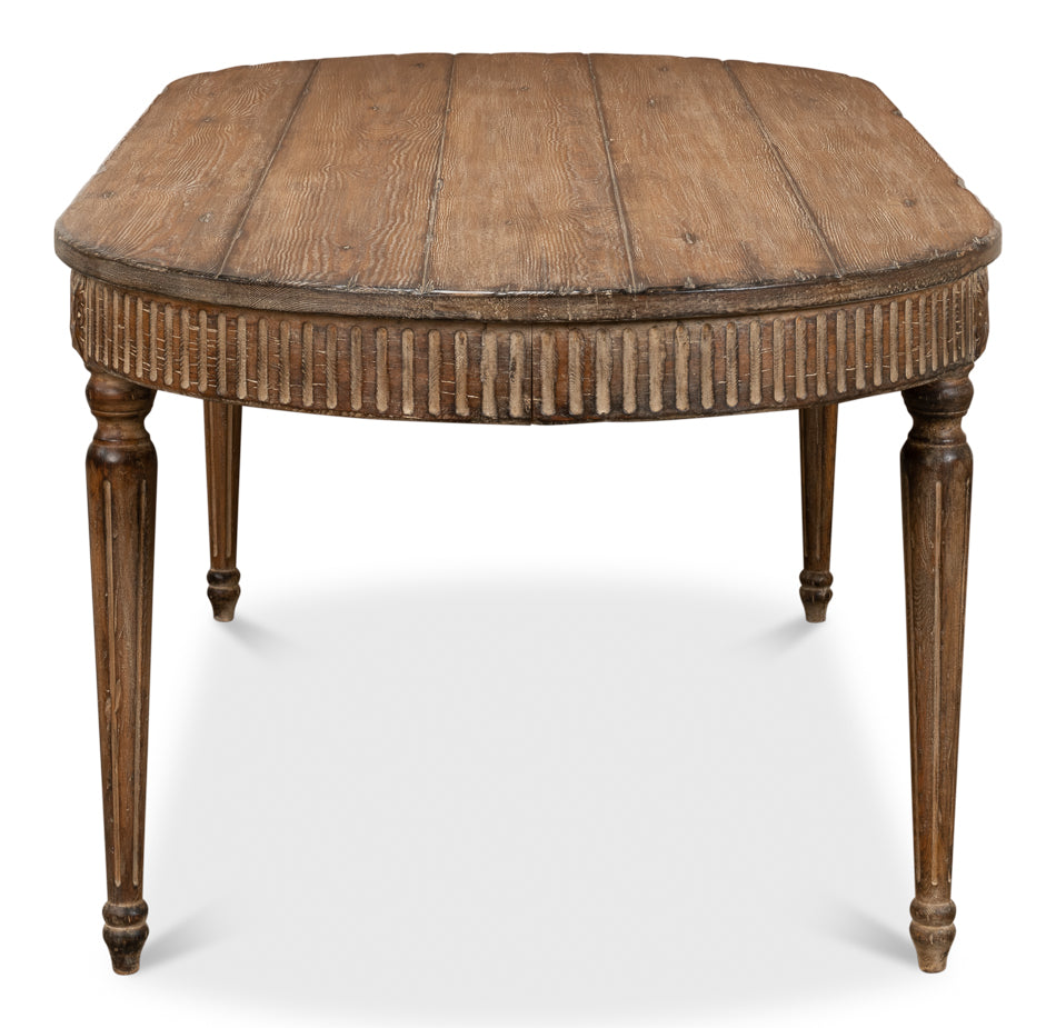 American Home Furniture | Sarreid - French Antique Reproduction Dining Table