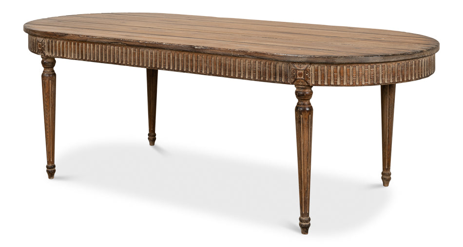 American Home Furniture | Sarreid - French Antique Reproduction Dining Table