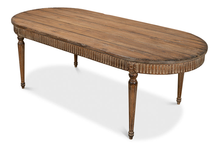 American Home Furniture | Sarreid - French Antique Reproduction Dining Table