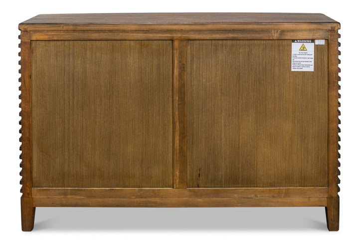 American Home Furniture | Sarreid - Ribbed Remington Small Sideboard