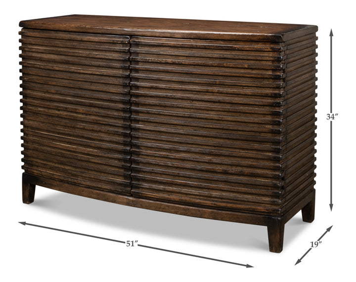 American Home Furniture | Sarreid - Ribbed Remington Small Sideboard